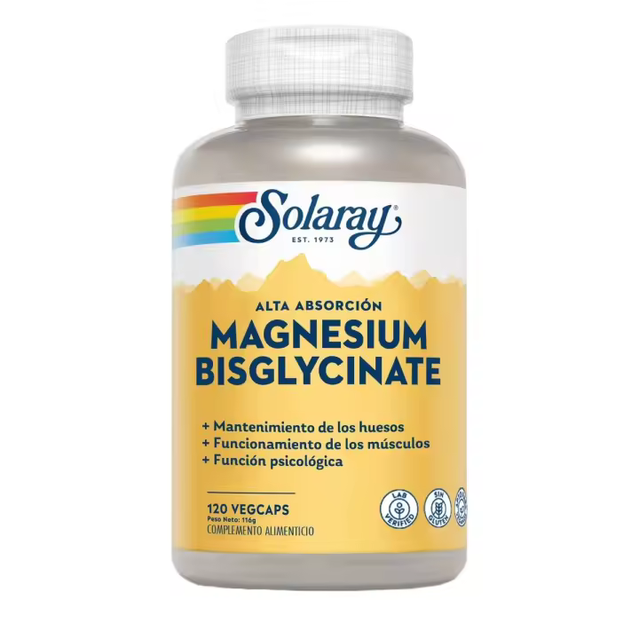 SOLARAY MAGNESIO BISGLICINATO 120 CAPSULAS - 1