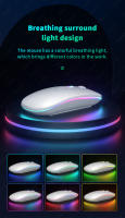 Teclado Inalámbrico Bluetooth Para Tableta Android iOS Windows Con Iluminación RGB Teclado Ratón Compatible Con iPad Y Teléfono - details 2