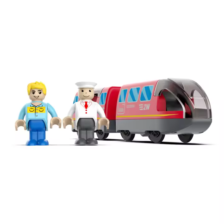 Juego De Vías Para Coches Y Trenes Eléctricos Magnéticas Para Niños Accesorios De Vía De Madera Compatible Con Juguete De Escala 1:20 Regalo Navideño Para Niños Mayores De 14 Años - 1