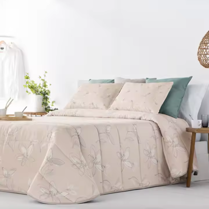 Fundeco BOUTI MODELO BAMBOLA Gris o Rose Medidas Cama 200 Cm Primavera Otoño - 1