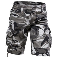 Shorts Tácticos Para Hombre Camuflaje Joggers Casual Deportivo Medio Pantalón Bolsillos Algodón Transpirable Cargo Shorts - details 4
