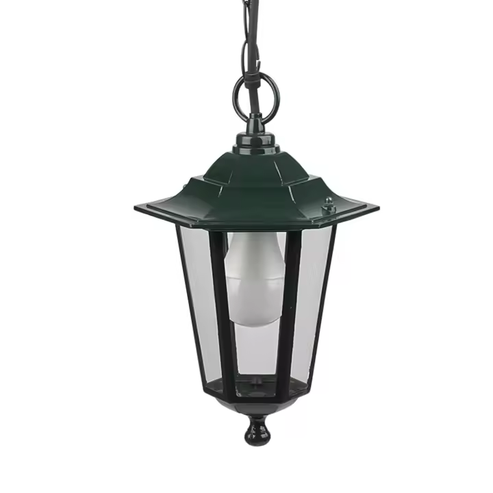 SANCO STORE - PAPILLON Farol Jardín Hexagonal Verde Suspendido - 1
