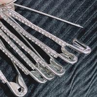 Pins De Seguridad Dorados Con Rhinestones Broches Para Mujer Accesorio Para Ropa Chaqueta Chal Sombrero Clip De Moda - details 3