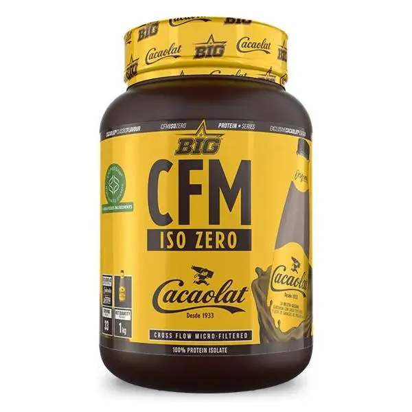 Proteína Isolada Whey en Polvo para Masa Muscular, Máxima Calidad, Sin Grumos, Alta Pureza, Baja en Lactosa, Sin Azúcares Añadidos (1Kg, Cacaolat) - 1