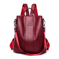Mochila De Cuero antirrobo para mujer, bolso de de de hombro vintage, mochila viaje alta capacidad, - details 11