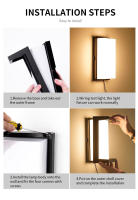 Lámpara De Pared Exterior LED Con Sensor De Movimiento Moderna AC85-265V Impermeable IP66 Para Jardín Escaleras Y Cocina - details 2