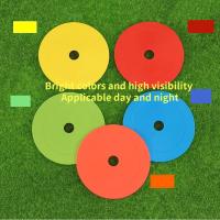 10pcs Discos Planos Con Logotipo Para Entrenamiento De Fútbol Y Baloncesto Discos Redondos De Bocina Material TPE - details 1