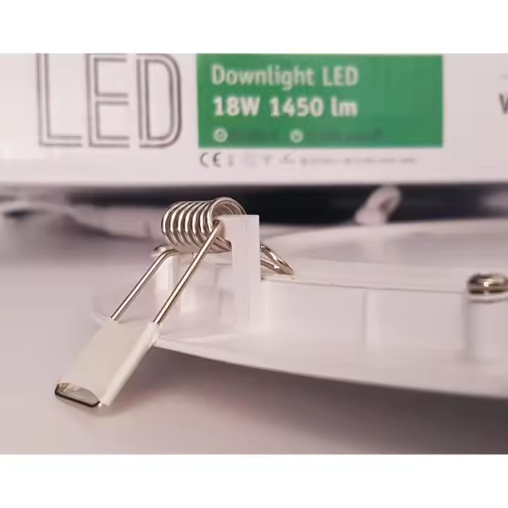 Downlight LED Redondo extraplane Blanco 18W. 1480 LM. Luz fría (6000 ° K). 30.000 H. [Clase de eficiencia energética A ++] - 1