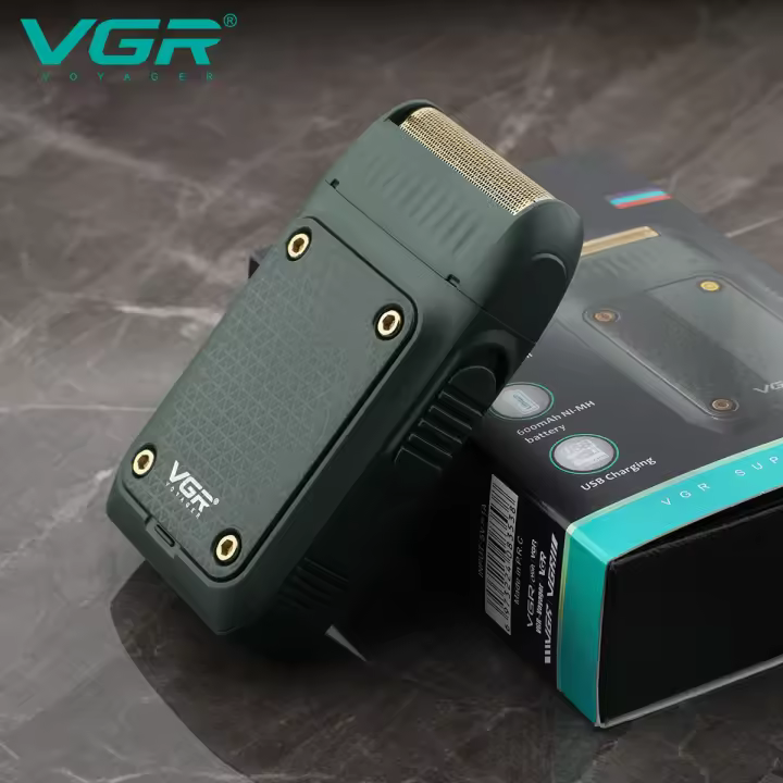 VGR 353 Afeitadora Eléctrica Profesional Recargable Para Hombres Trimmer De Pelo Portátil Afeitadora De Barba Mini Para El Rostro Material De Hoja De Acero Inoxidable - 1