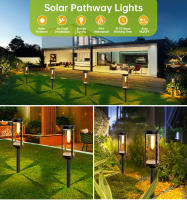 Luces Solares Para Camino Exterior Impermeables Decorativas Para Jardín Paisaje Con Bombilla E27 Para Paseo Acera Césped Patio Luz Solar LED De Estilo Art Decó Protección IP65 - details 0
