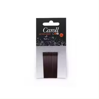Horquillas antideslizantes Caroll castaño cartón de 12 unidades ASUER GROUP - 1
