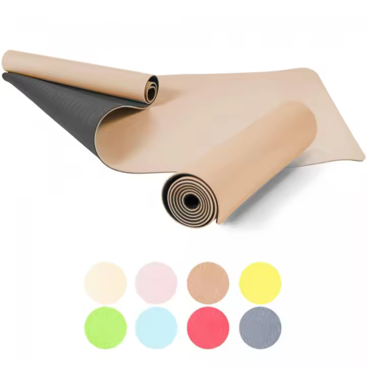 Gorilla Sports Esterilla de Yoga en Azul y Negro 180x60x0,8 cm - 1