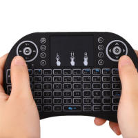Teclado Inalámbrico I8 Con Luz Retroiluminada Ratón Aeromouse Control Remoto Táctil Para Smart TV Box PC Desktop 7 Colores Inglés Ruso - details 3