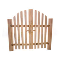 Puerta De Madera Para Casa De Muñecas 1/12 Modelo De Puerta De Jardín Simulación Decorativa Para Miniaturas - details 3