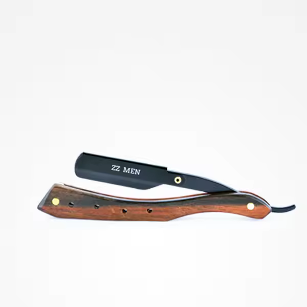 Perfect Beauty ZZMen Razor Artisan Classic - Navaja de Afeitado de Precisión con Mango de Madera - 1