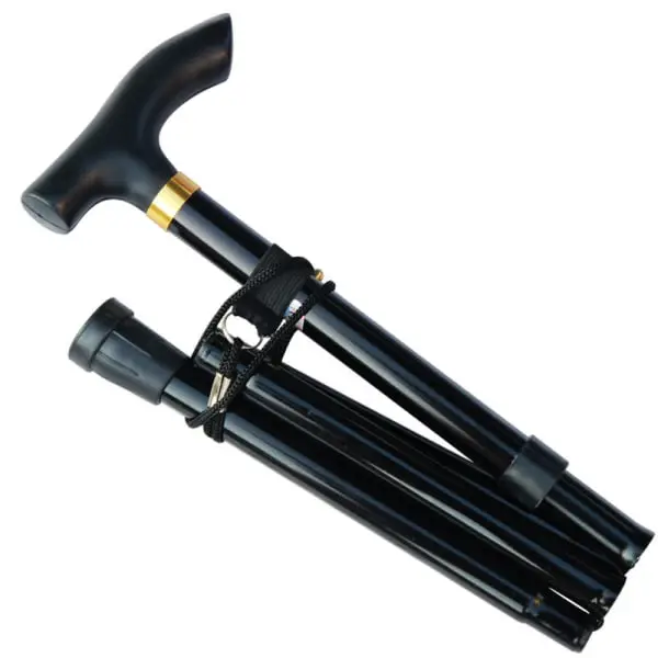Poles, Foldable, Collapsible Poles Hiking Pole Height Adjustable, Lightweight Anti-Slip for Travel Outdoor Hiking Aid Balance - 1