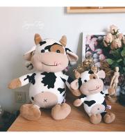 Muñeco De Peluche De Vaca Lindo Juguete De Algodón Para Regalo Para Novia Y Niños Suave Almohada De Peluche Animal Estuffed Patung Dolls - details 4