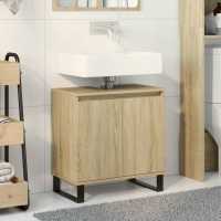 vidaXL Armario de baño madera de ingeniería roble Sonoma 58x33x60 cm - details 0