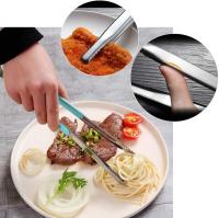 Pinzas De Barbacoa Profesionales En Acero Inoxidable 10 Pulgadas Accesorios Para Cocina Pinza De Alimentos Clip Abrazadera Para Grill - details 4