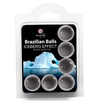 Brazilian Balls Efecto Frío Pack De 2 o 6 Unidades Bolas Brasileñas Secret Play Cold Effect Iceberg Intense Polar Cold Ideales Para Masajes Y Preliminares Aptas Para Sexo Anal Y Vaginal No Compatibles Con Preservativos De Látex Base De Aceite - details 3