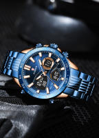 Reloj Deportivo De Lujo FOXBOX Para Hombres Cuarzo Acero Inoxidable Impermeable Dual Display Relogio Masculino Con Pantalla LED Y Luz Nocturna - details 5