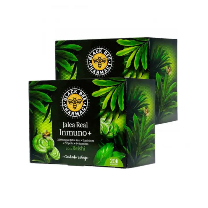 BLACK BEE JALEA REAL INMUNO PLUS CON VIT C DUPLO 50% DTO 40 AMPOLLAS - 1