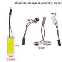 Lámpara De Lectura LED Blanca T10 BA9S Bombilla LED Para Coche Interiores Panel Luz Festoon 12V 0.4W Varios Pack Disponibles - details 8