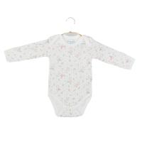 Set 2 Bodies Bebé Manga Larga Petit Alo | 100% Algodón | Blanco con Original Estampado de Ciervos - details 2
