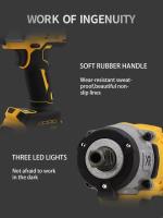 Llave De Impacto Eléctrica DeWalt 20V Torque Alto Compacta Con Velocidad Ajustable Herramienta De Taladro Potente Para Uso Comercial - details 3