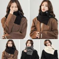 Bufanda De Punto Para Mujer Con Cuello Alto Falso Invierno Resistente Al Viento Desmontable Multifuncional Material De Poliéster - details 10