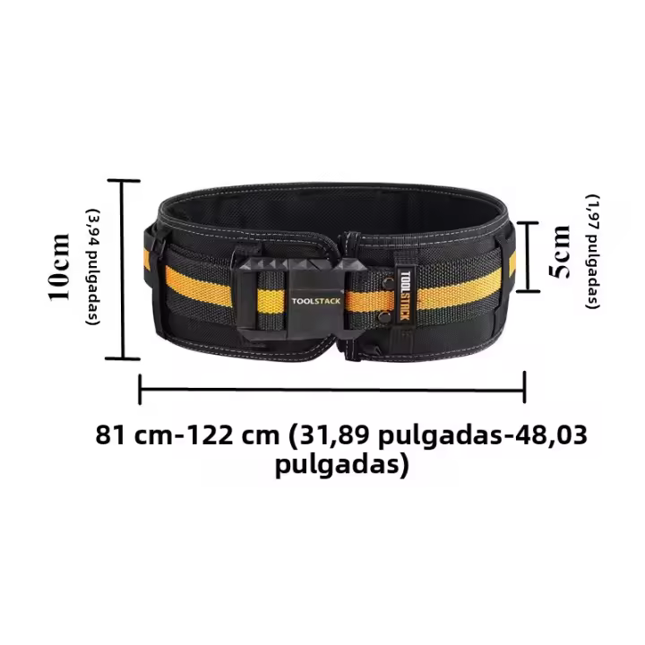 Cinturón De Trabajo TOOLSTACK Resistentes Y Ajustables Con Hebilla Rápida Para Construcción Y Obreros Cinturón Ancho Y Grueso Soporte De Cintura - 1