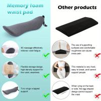 Almohada De Espuma De Memoria Ortopédica Para Alivio Y Soporte Lumbar Ideal Para Dormir De Lado Embarazo Y Maternidad - details 2
