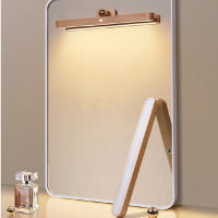 Lámpara De Pared Sin Cable Con Espejo Y Luz LED Ajustable Iluminación De Lectura Diseño Moderno Para Dormitorio Y Sala - details 2