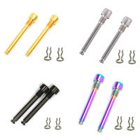 2Pcs M4 Boletería De Bicicleta De Aluminio De Titanio Para Frenos De Disco XT XTR Tornillos De Fijación Con Clip De Resorte - details 3