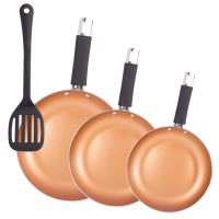 Set de 3 sartenes San Ignacio Optimum Copper 20/24/28cm (2 con tapa) - Aluminio prensado antiadherente - Apto para inducción - details 22
