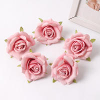 5/10Pcs Rosas Artificiales 7CM Flores Falsas Para Decoración De Hogar Bodas Fiesta Decoración De Jardín Corona De Novia Regalo Decorativo - details 9