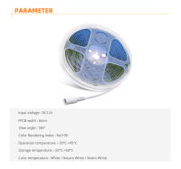 Tiras LED COB Flexibles 24V 12V 320LEDs/M 3000K 4000K 6000K Para Decoración De Habitaciones 1M 2M 3M 5M 10M Dimmer Lineal - details 1