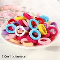 Cinturones De Goma Pequeños De Alta Elasticidad No Dañinos Para El Cabello Multicolor Diámetro 2 Cm 100 Piezas Para Niñas - details 3