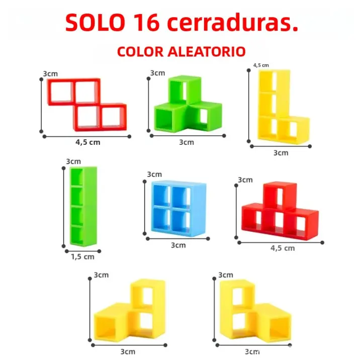 Juego De Construcción 3D Torre Balance Puzzle Bloques De Construcción Tablero De Montaje Juguetes Para Niños Módulos De Equilibrio Psicomotor - 1