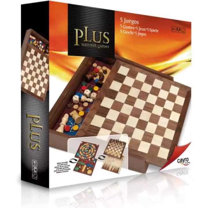 PACK DE 5 JUEGOS EN 1 EN MADERA PLUS DE CAYRO - 1