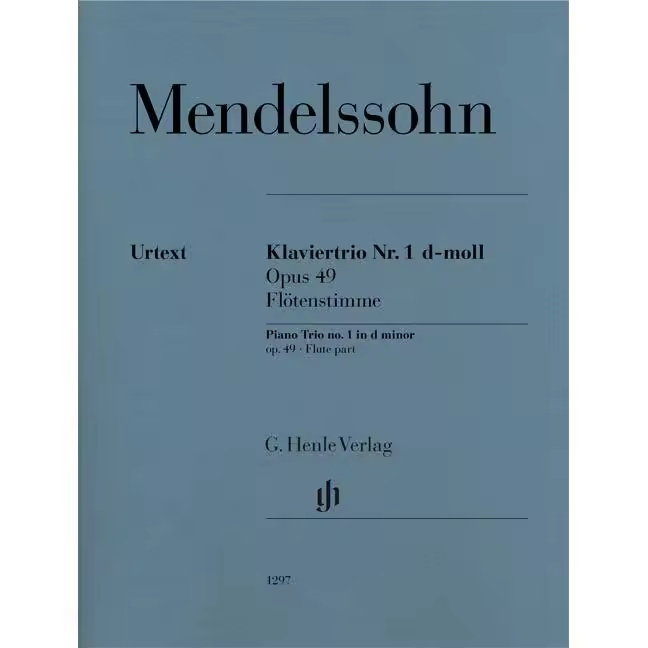 MENDELSSOHN F. - TRIO Nº1 RE m OP.49  (URTEXT) - PARTE DE FLAUTA - 1