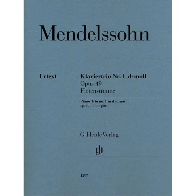 MENDELSSOHN F. - TRIO Nº1 RE m OP.49  (URTEXT) - PARTE DE FLAUTA - 1