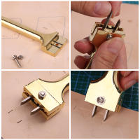 Herramienta De Perforación De Cuero Ajustable Con Hebilla Magnética Y Ganchito Para Instalación De Correas Y Botones - details 5