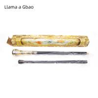 Bastón De Moda Dorado Y Negro Con Manija Redonda Elegante Para Fiesta Y Decoración Cruzado De 93cm Con Punta De Goma - details 9