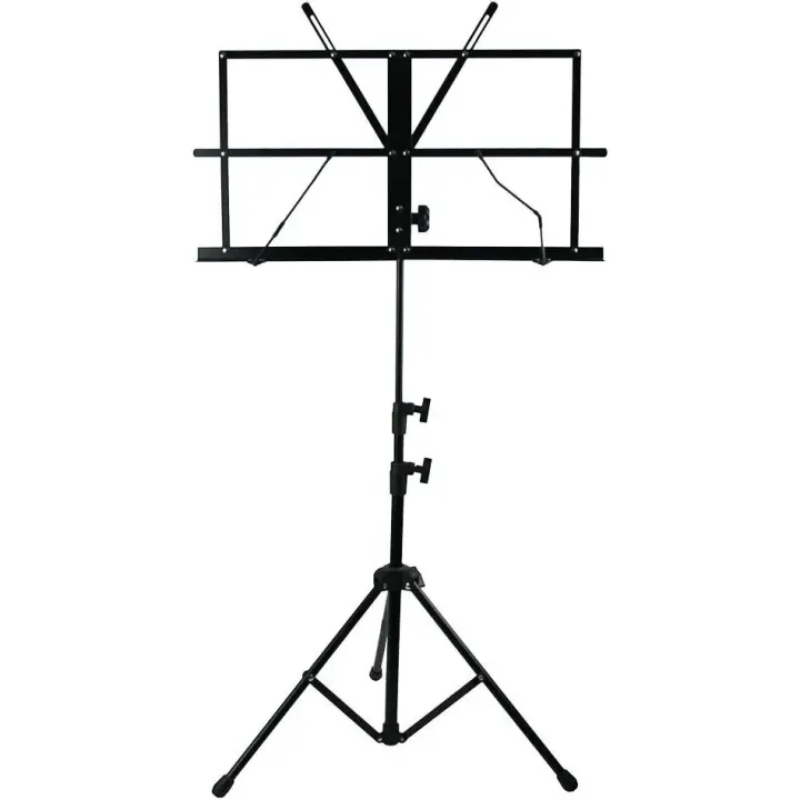 CM 7P16 - Atril plegable  para partituras color negro, plegable y portátil con bolsa de transporte incluida - 1