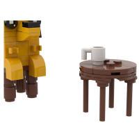 Bloques De Construcción Para Perros Lindo Perro Calmo Juguete De Peluche Coleccionable Personaje De Cómic Regalo De Cumpleaños Para Niños Y Niñas - details 1