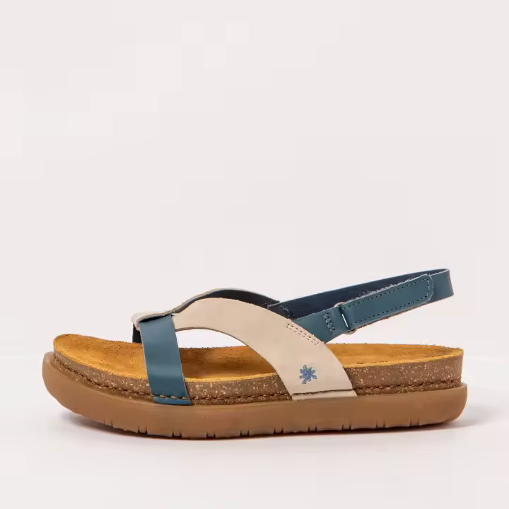 Art Sandalias 1718 NAPPA-SILK SUEDE VAQUERO-CREAM /RHODES para Mujer color Vaquero-cream - 1