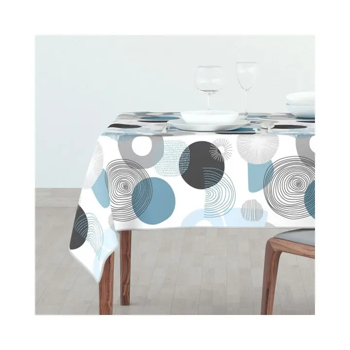 Mantel Antimanchas Rectangular, Hule Mesa, Resistente, Lavable, Impermeable. mantel antimanchas hecho de poliestireno,Ideal para Interiores y Exteriores. - 1
