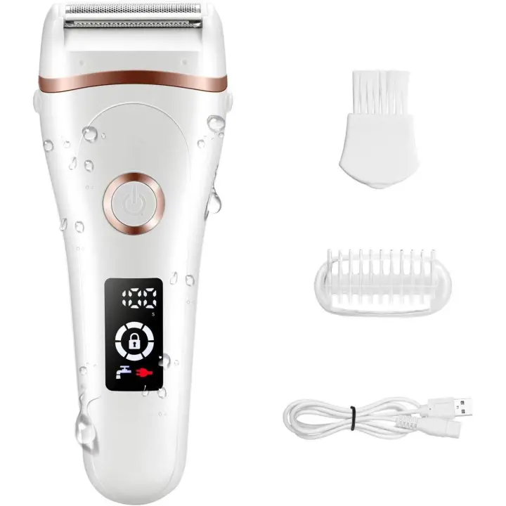 Afeitadora eléctrica para mujer Recargable USB Inalámbrico Lady Shaver Impermeable Mojado y Seco - 1