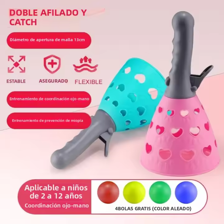 Juego De Juguete Deportivo Para Niños Y Niñas Entrenamiento De Lanzamiento Y C Atrapar Bola Pareja Exterior Divertida Regalo Para Niños Y Niñas - 1